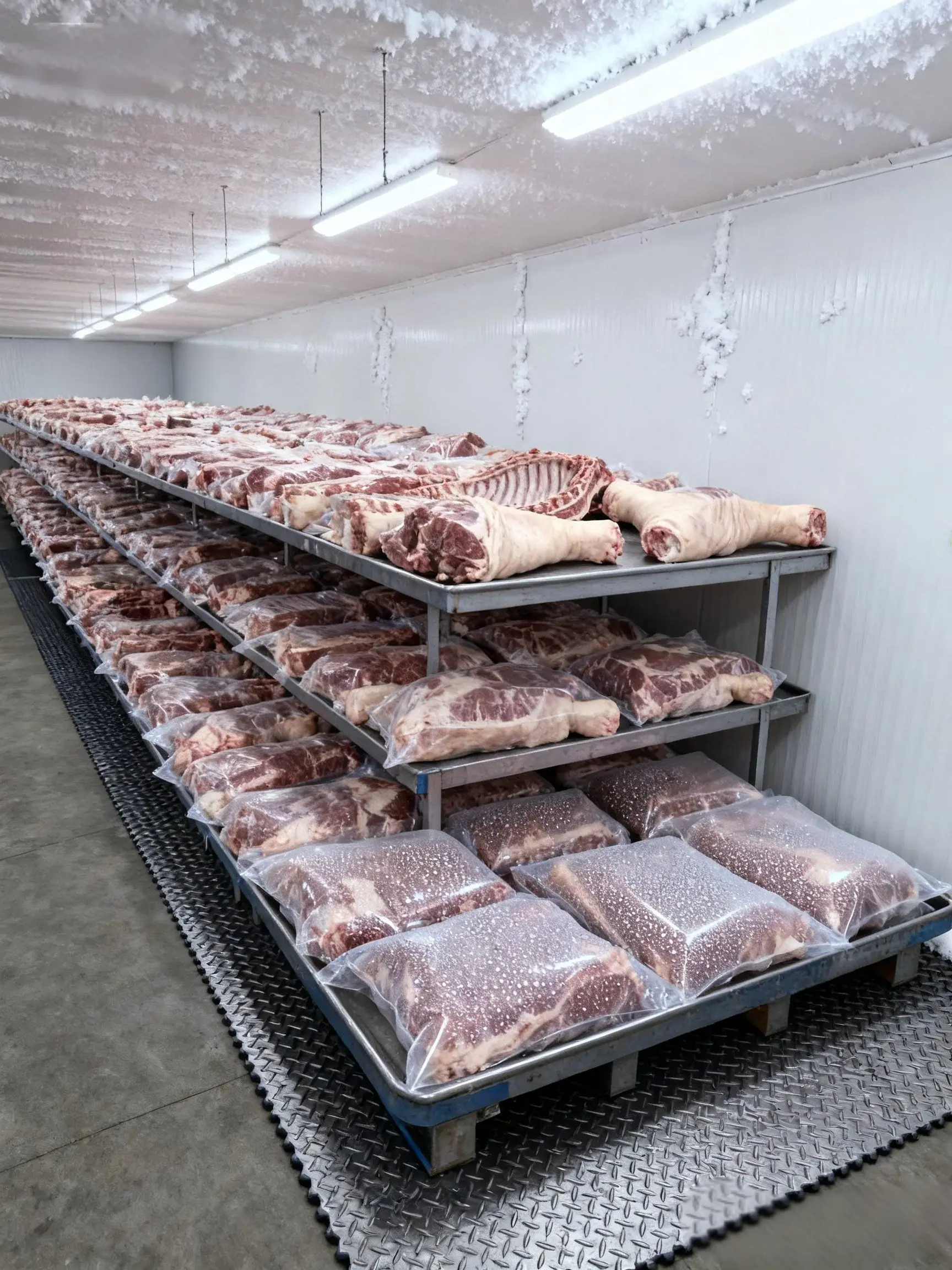 食品级润滑油:冻肉提升机低温作业下的“安全动力源” 食品级润滑油:冻肉提升机低温作业下的“安全动力源”