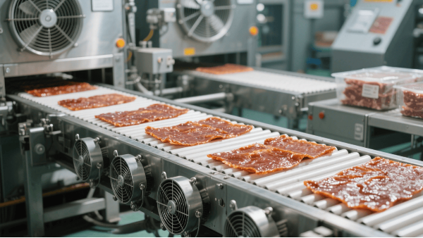 猪肉脯生产——必须用食品级润滑脂的设备 & 润滑点